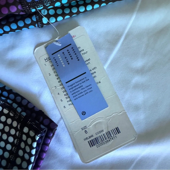 🆕💙 Lululemon High Times Pant - Cosmic Dot White Multi - Picture 5 of 10